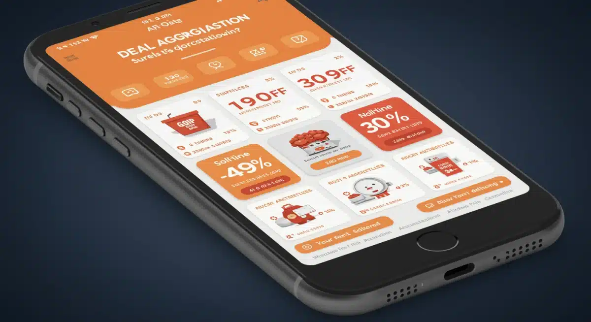 AI-powered deal aggregation app on a smartphone