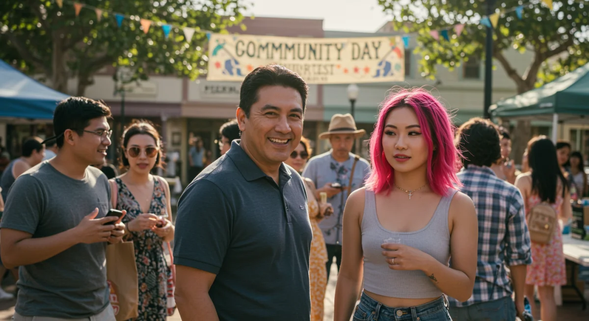 Community event showcasing local engagement and social capital