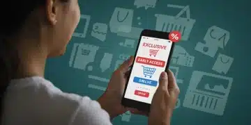 Person receiving early access deal notification on smartphone