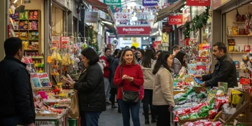 Local businesses thriving during peak season 2025 with happy customers and efficient operations.