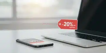 Modern refurbished smartphone and laptop on a desk, symbolizing smart tech savings.