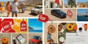 Seasonal shopping calendar with discounted items